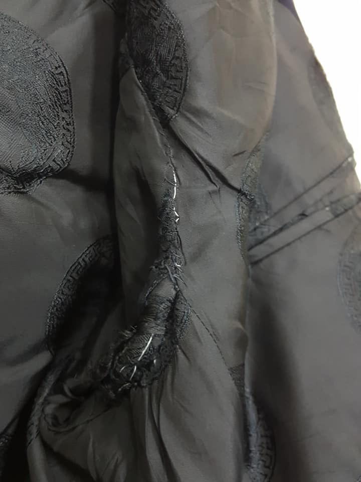 Versace VERSACE Couture Lining Double Breasted Navy Coat Size 42R - 12 Thumbnail