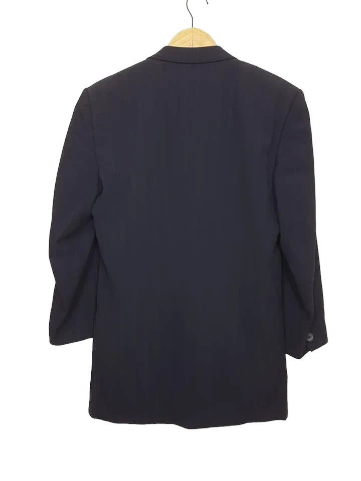 Versace VERSACE Couture Lining Double Breasted Navy Coat Size 42R - 2 Thumbnail