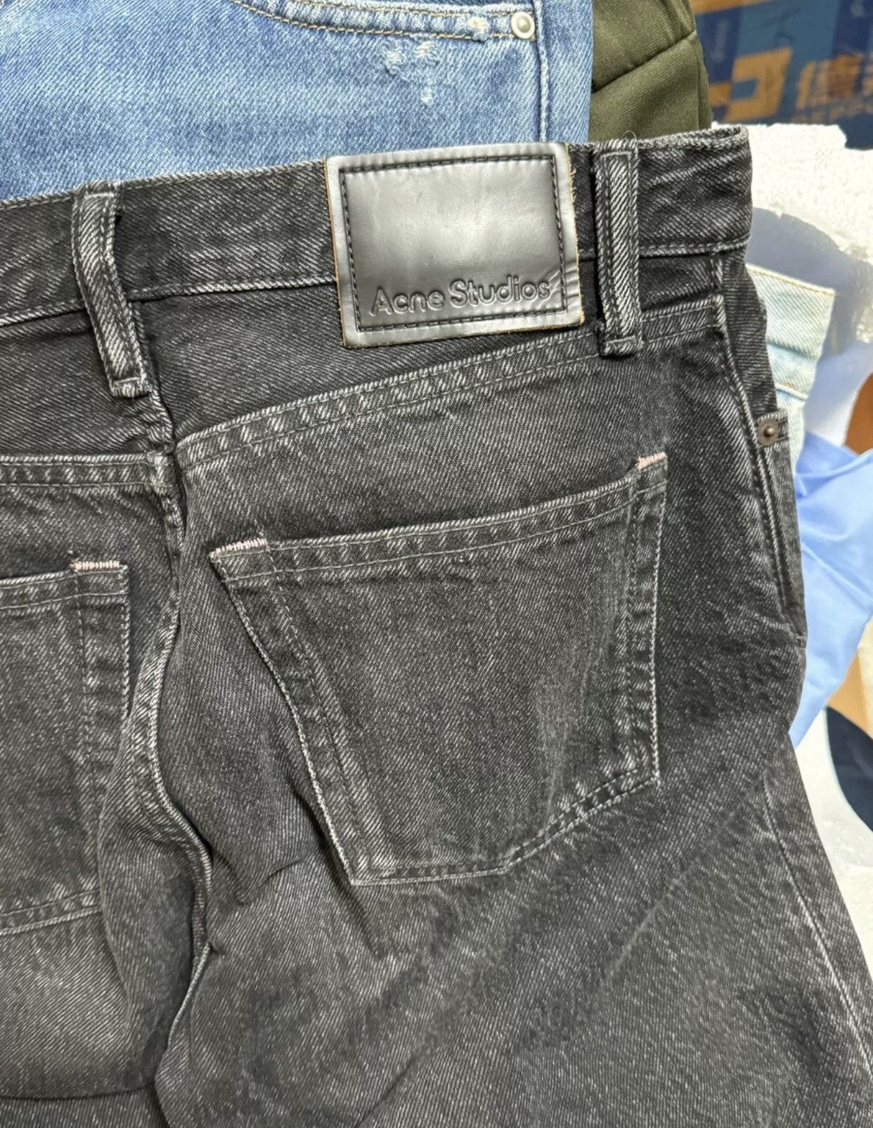 Acne Studios ACNE jeans black gray straight 9 - DMC Size US 30 / EU 46 - 3 Thumbnail