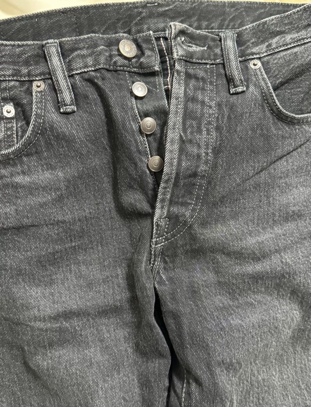 Acne Studios ACNE jeans black gray straight 9 - DMC Size US 30 / EU 46 - 2 Thumbnail