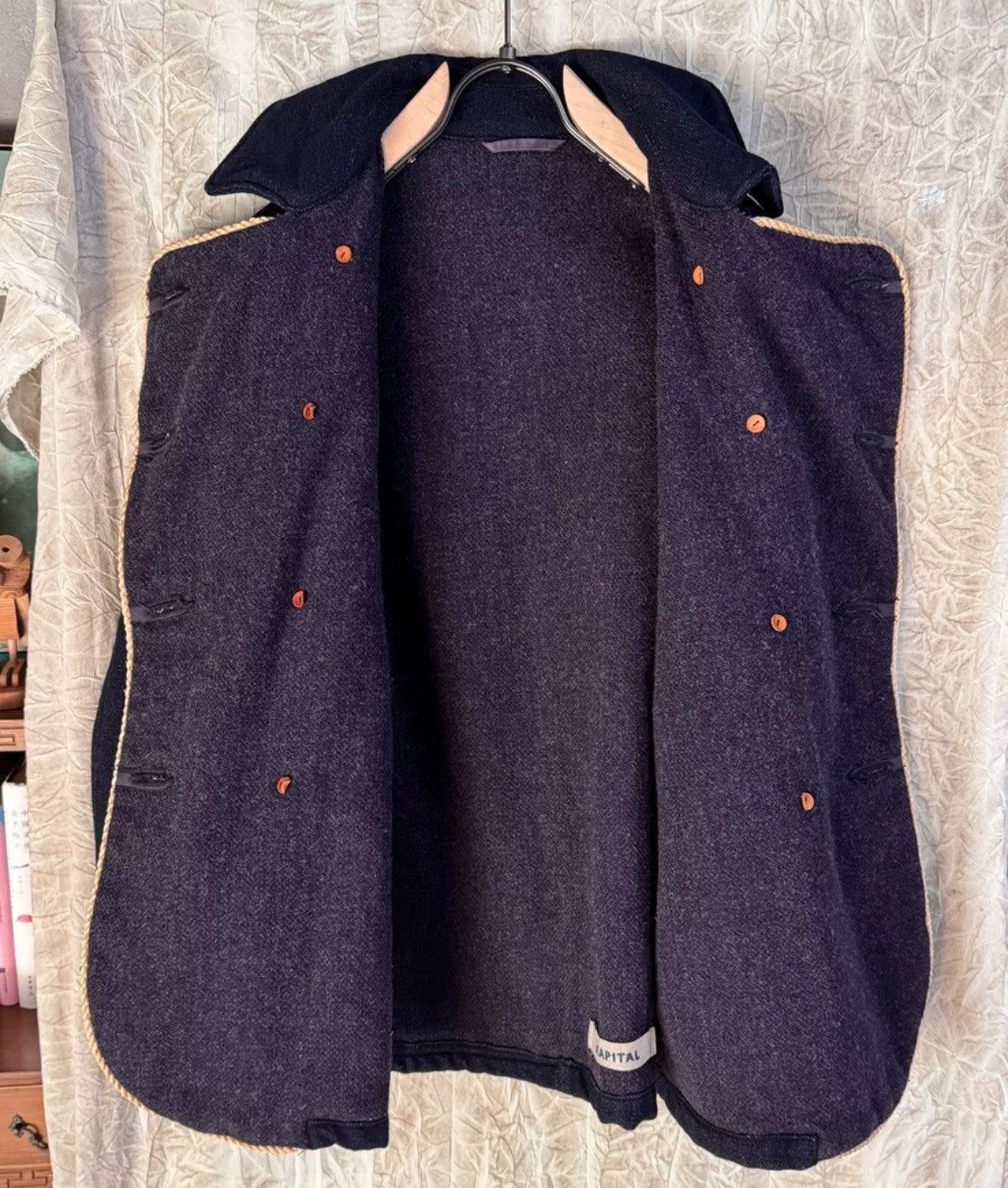 Kapital Kapital Kazuhiro DoubleBreasted Vintage Coat - DMC Size US M / EU 48-50 / 2 - 6 Thumbnail