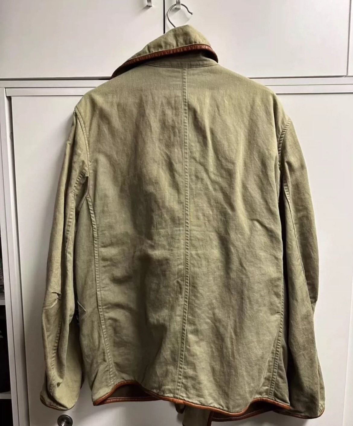 Kapital Kapital CowLeather Bagged Windbreaker Jacket - DMC Size US M / EU 48-50 / 2 - 2 Thumbnail