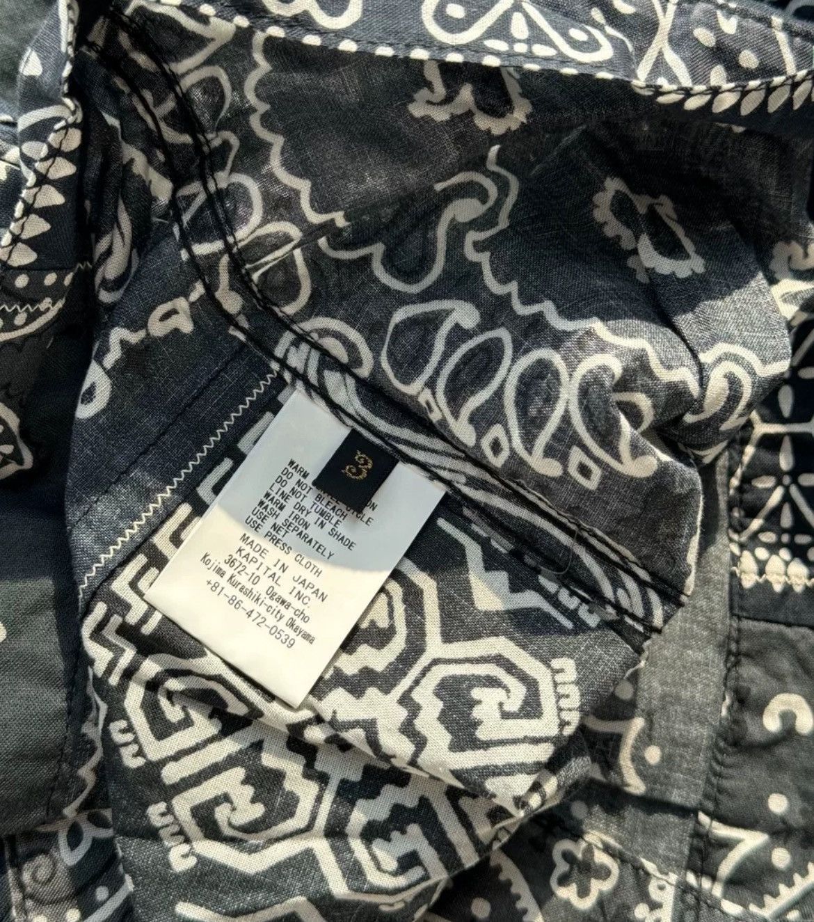 Kapital Kapital Hirata And Hiro Cotton Shirt - DMC Size US S / EU 44-46 / 1 - 7 Thumbnail
