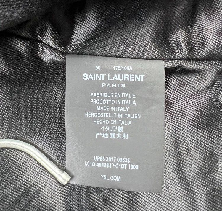 Saint Laurent Paris Saint Laurent slp 17fw L01 calf multizip leather - DMC Size US M / EU 48-50 / 2 - 7 Thumbnail