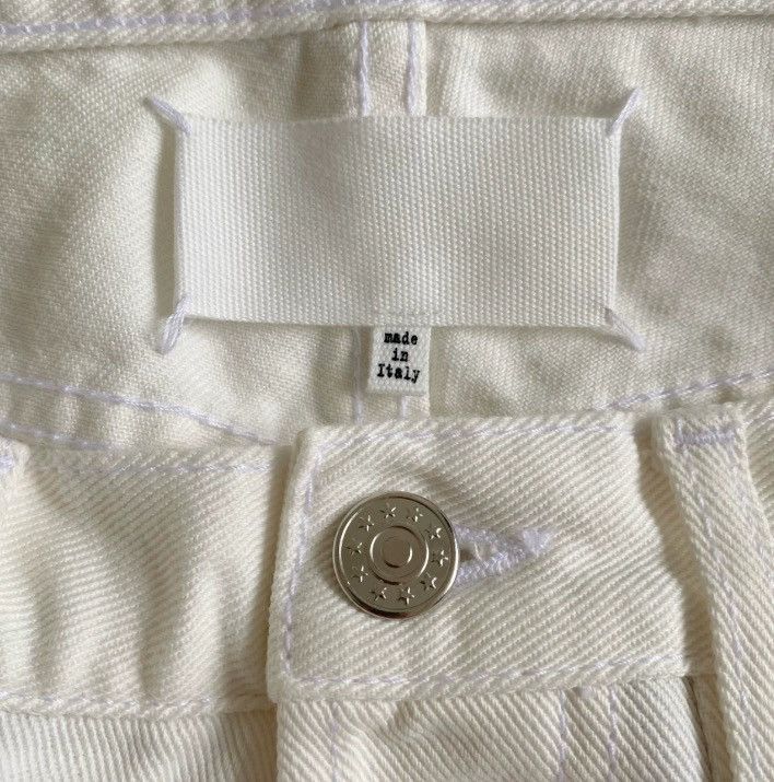 Maison Margiela Maison Margiela White Knife Leg Jeans - DMC Size US 42 / EU 58 - 5 Thumbnail
