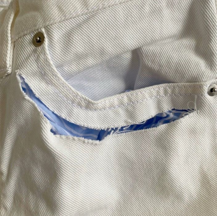Maison Margiela Maison Margiela White Knife Leg Jeans - DMC Size US 42 / EU 58 - 4 Thumbnail