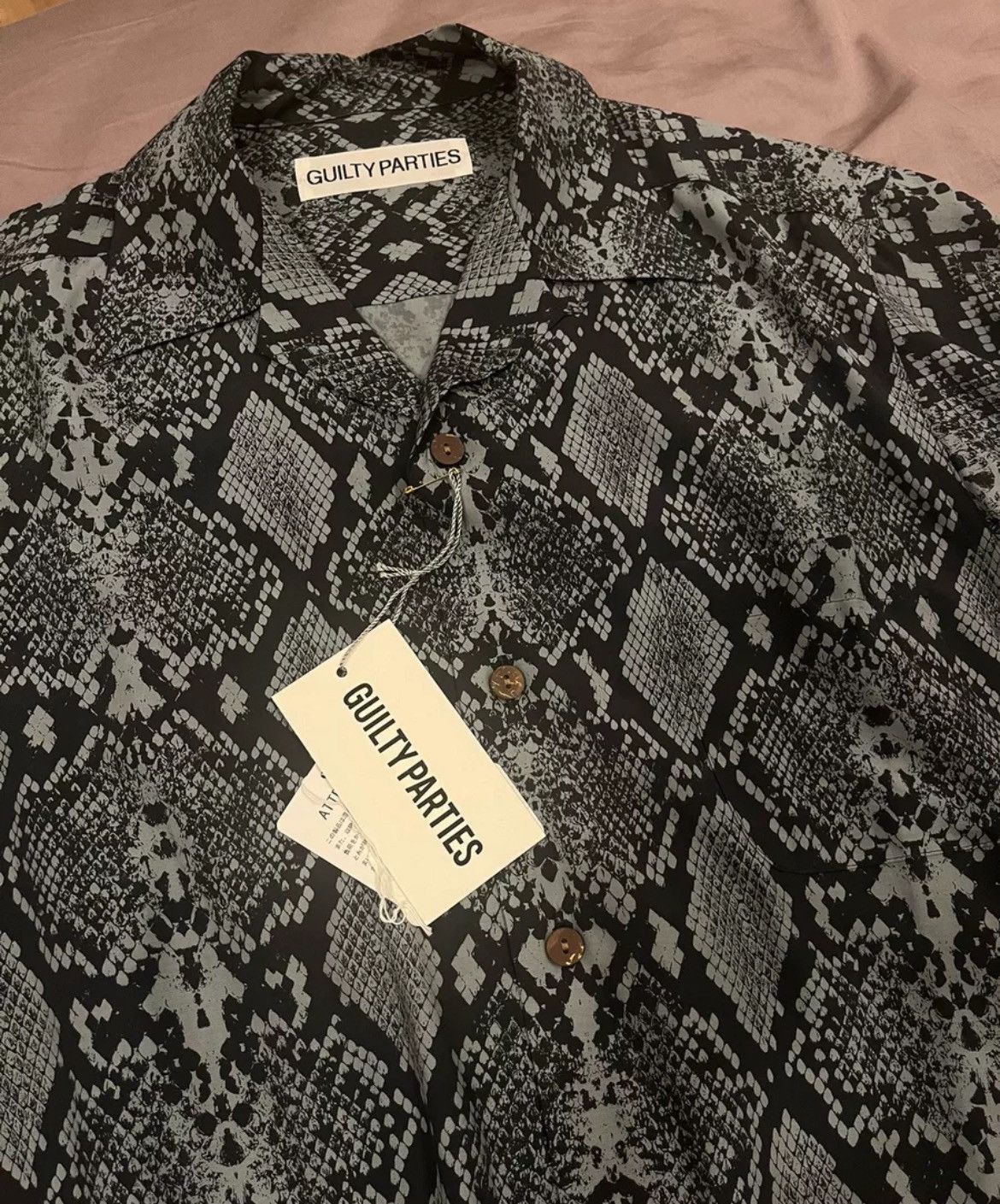 Wacko Maria Wacko Maria Heaven blue snake print shirt - DMC Size US XS / EU 42 / 0 - 2 Thumbnail