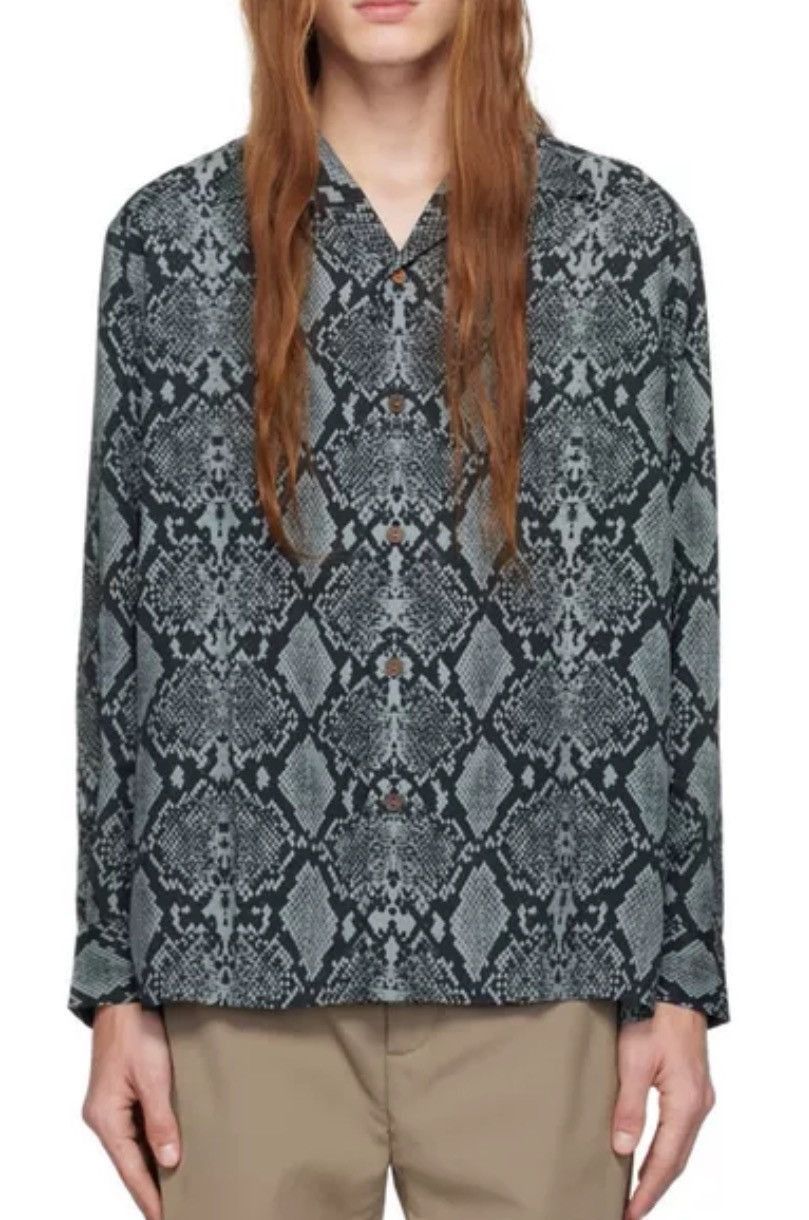 Wacko Maria Wacko Maria Heaven blue snake print shirt - DMC Size US XS / EU 42 / 0 - 5 Thumbnail