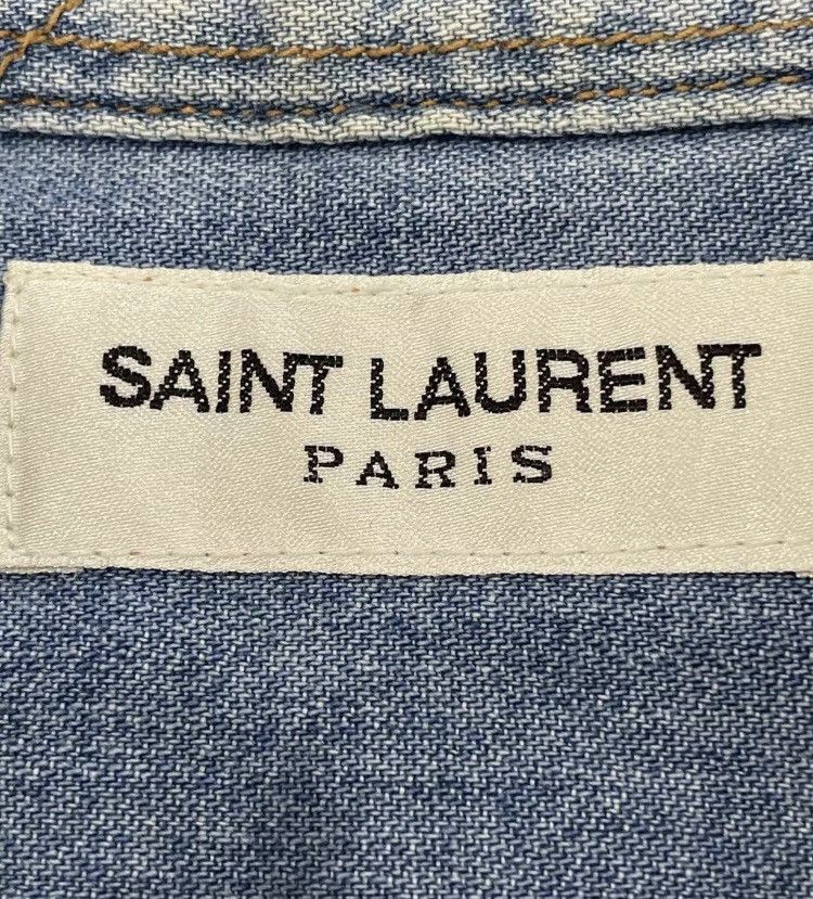 Saint Laurent Paris Saint Laurent YSL denim shirt jacket - DMC Size US S / EU 44-46 / 1 - 3 Thumbnail
