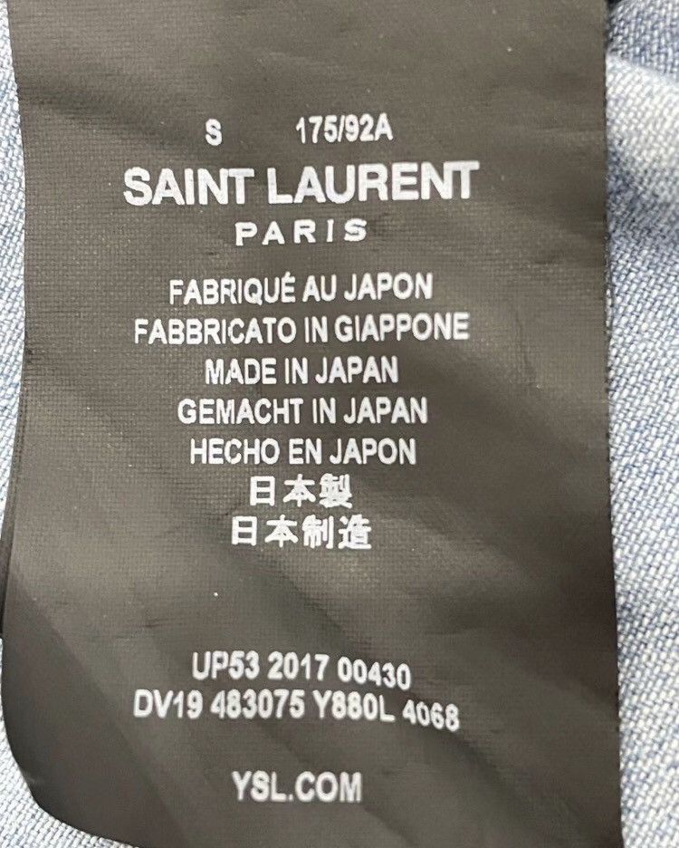 Saint Laurent Paris Saint Laurent YSL denim shirt jacket - DMC Size US S / EU 44-46 / 1 - 4 Thumbnail
