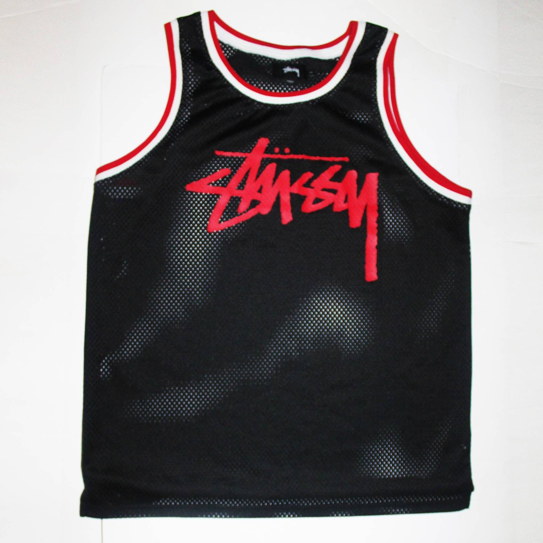 シャツ STUSSY Surfman MeshFootballJersey M size Stüssy Stussy Surfman Mesh Football Jersey 'Black' | REVERSIBLE