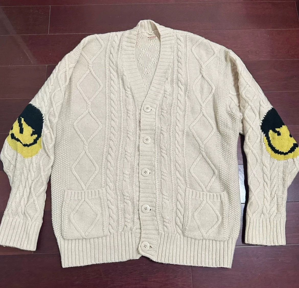 Kapital Kapital Kazuhiro Hirata Smiley Sweater - DMC Size US L / EU 52-54 / 3 - 3 Thumbnail