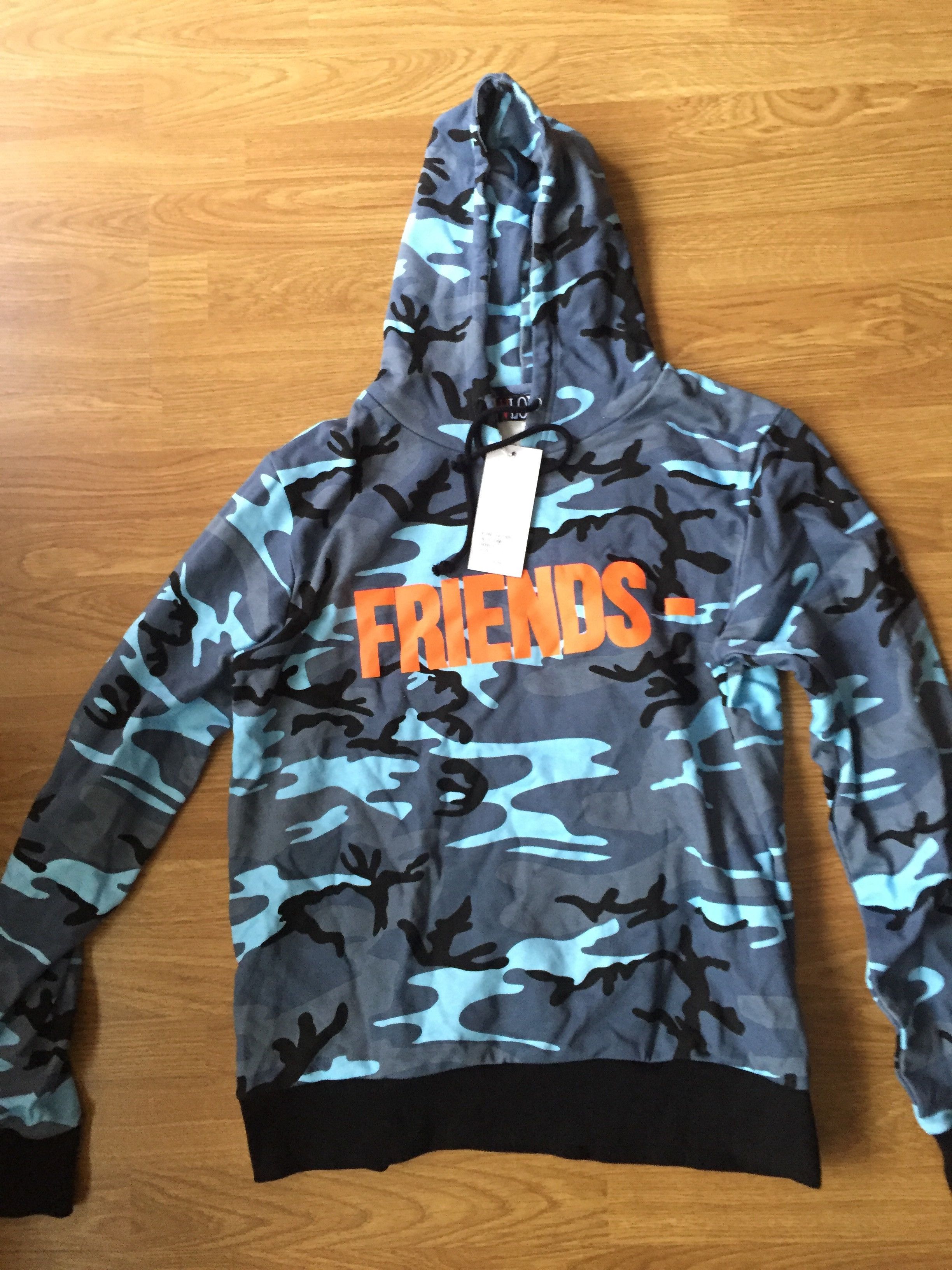 Vlone blue camo hoodie sale