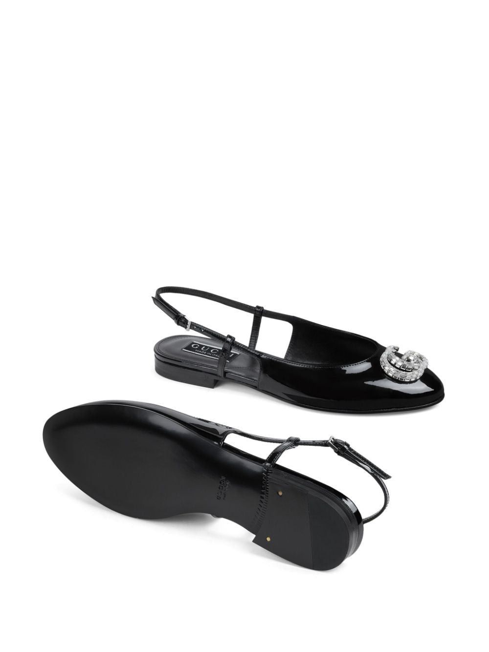 Gucci Gucci Crystal Double G Ballerina Flats SIZE 36 Size ONE SIZE - 2 Thumbnail