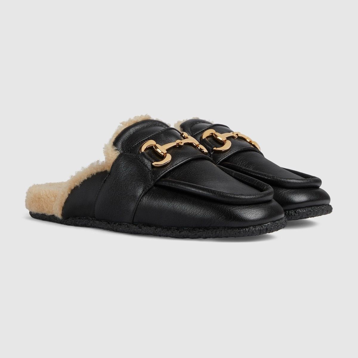 Gucci Gucci Horsebit Fur Mules SIZE 35 Size ONE SIZE - 2 Thumbnail