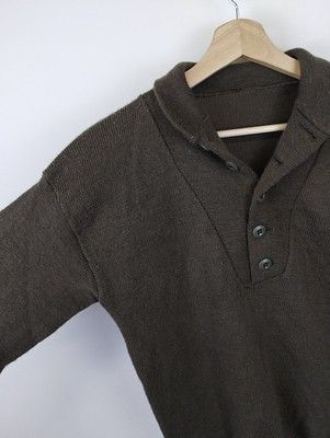 Vintage Vintage Collared Quarter Button Knit Sweater Size US S / EU 44-46 / 1 - 2 Thumbnail