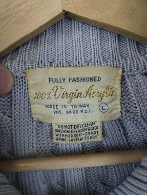 Vintage Vintage Cableknit Shawl Collar Cardigan 100% Virgiin Acrylic Sweater Size US M / EU 48-50 / 2 - 3 Thumbnail