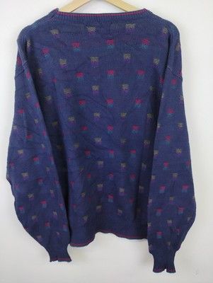 Vintage Vintage Knit Sweater Pinnacle Square Pattern Size L Size US L / EU 52-54 / 3 - 3 Thumbnail
