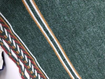Vintage Vintage 90s Knit Sweater Acrylic Brown Detail Sweater Size US S / EU 44-46 / 1 - 6 Thumbnail