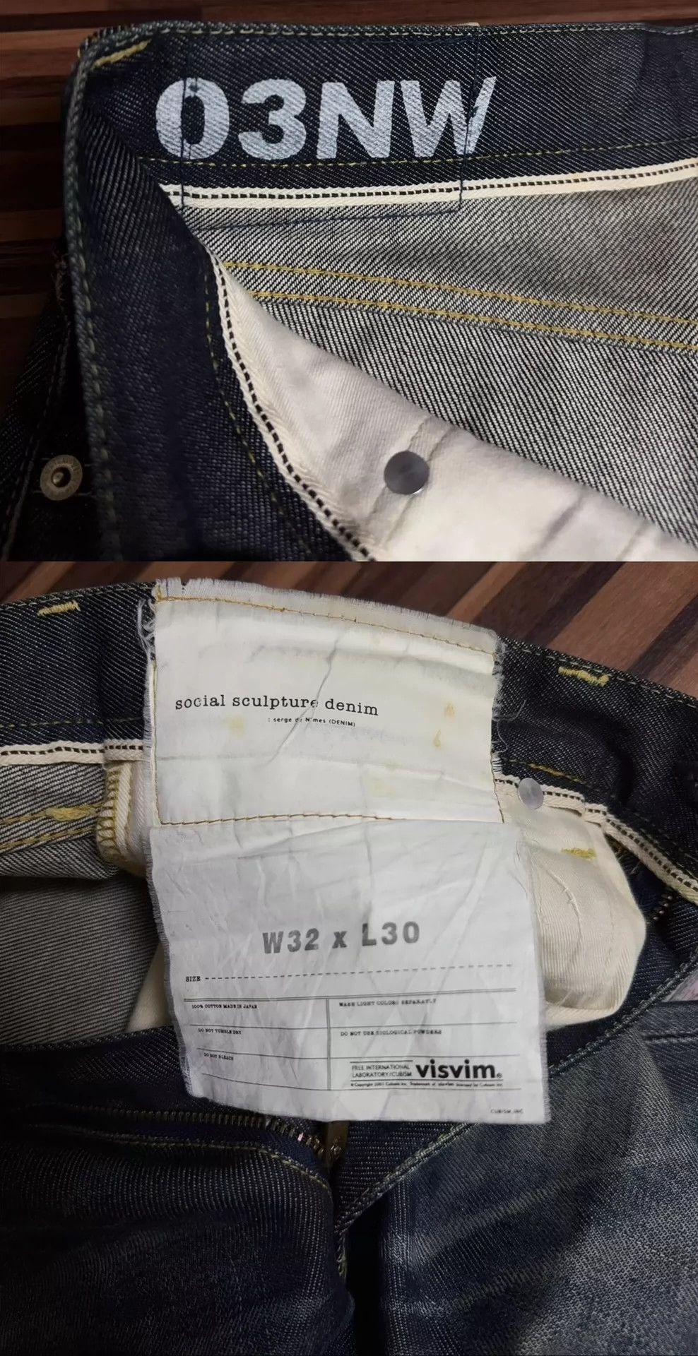 Visvim Visvim Nw Violent wash blue dyed Buckskin jeans Size US 32 / EU 48 - 9 Thumbnail