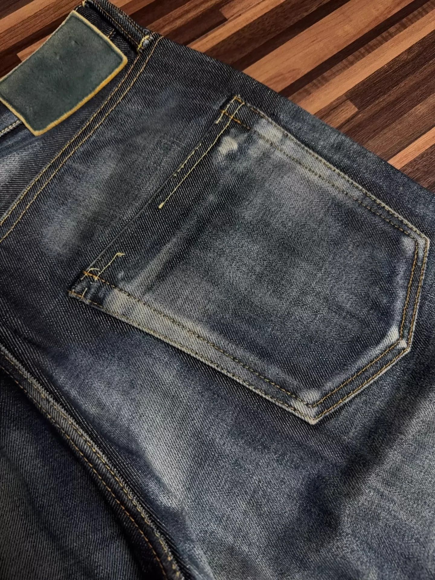 Visvim Visvim Nw Violent wash blue dyed Buckskin jeans Size US 32 / EU 48 - 8 Thumbnail