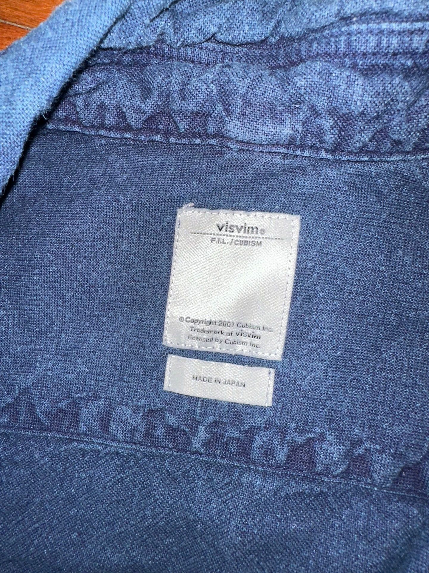 Visvim Visvim blue dyed dark blue shirt Size US M / EU 48-50 / 2 - 3 Thumbnail