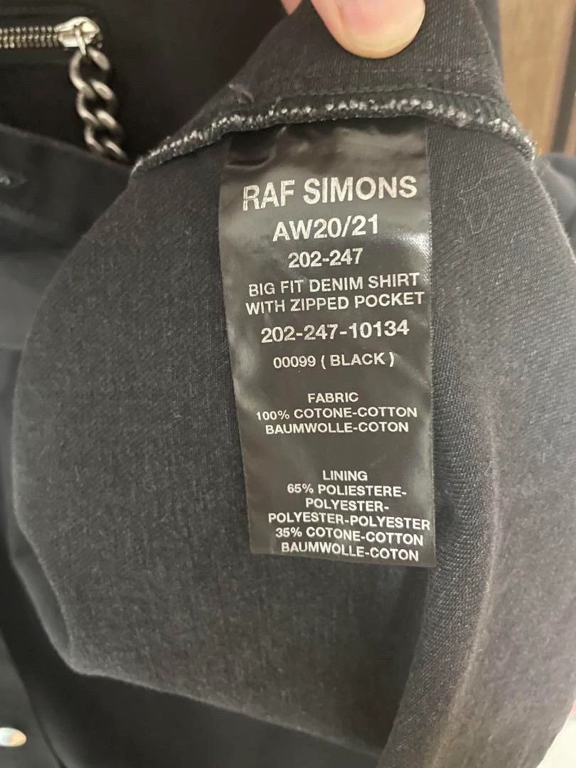 Raf Simons Raf Simons 20aw washed chain denim shirt Size US S / EU 44-46 / 1 - 5 Thumbnail