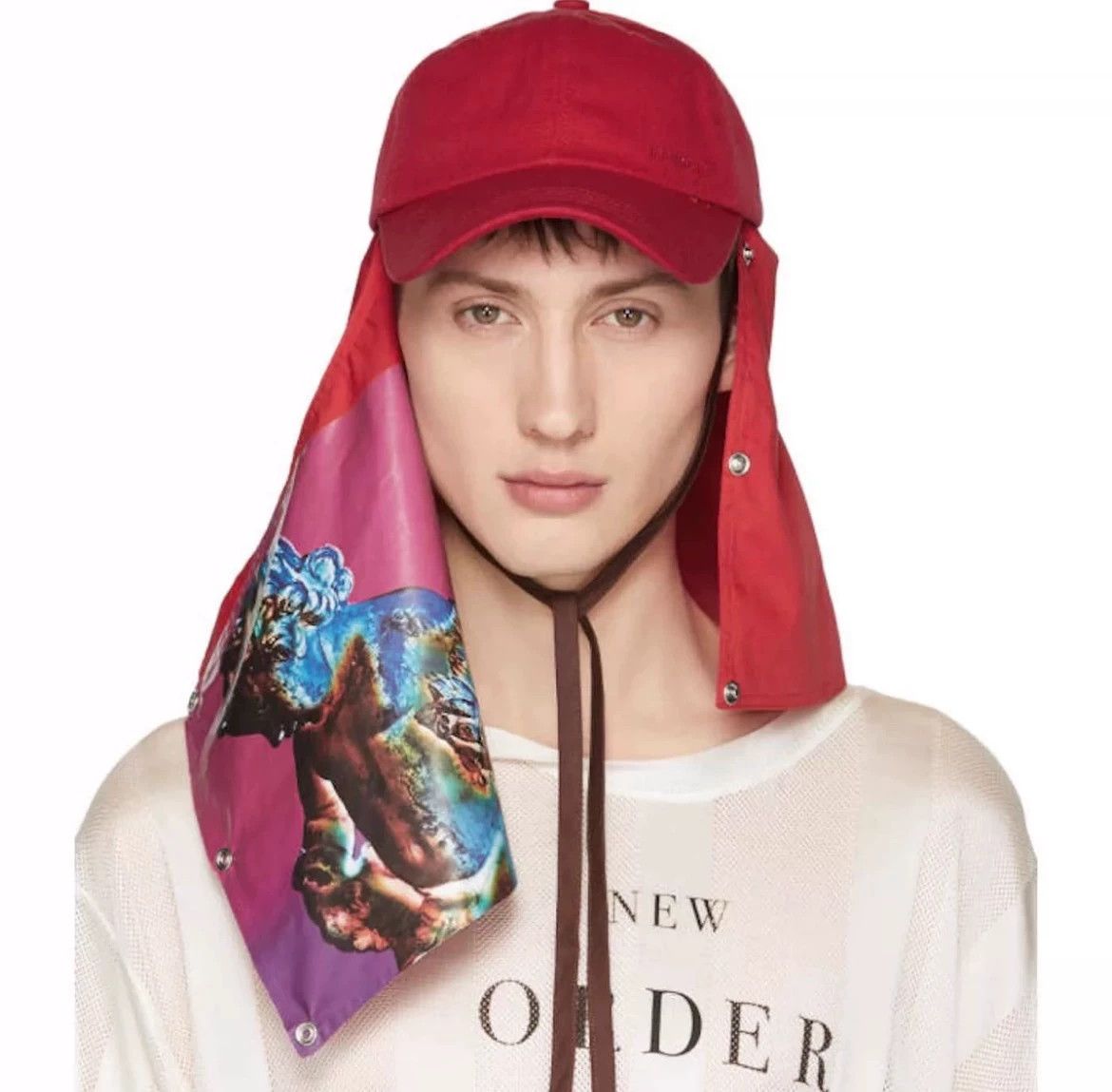 Raf Simons Raf Simons 18SS joy Happy Split Biebu Cap Size ONE SIZE - 8 Thumbnail