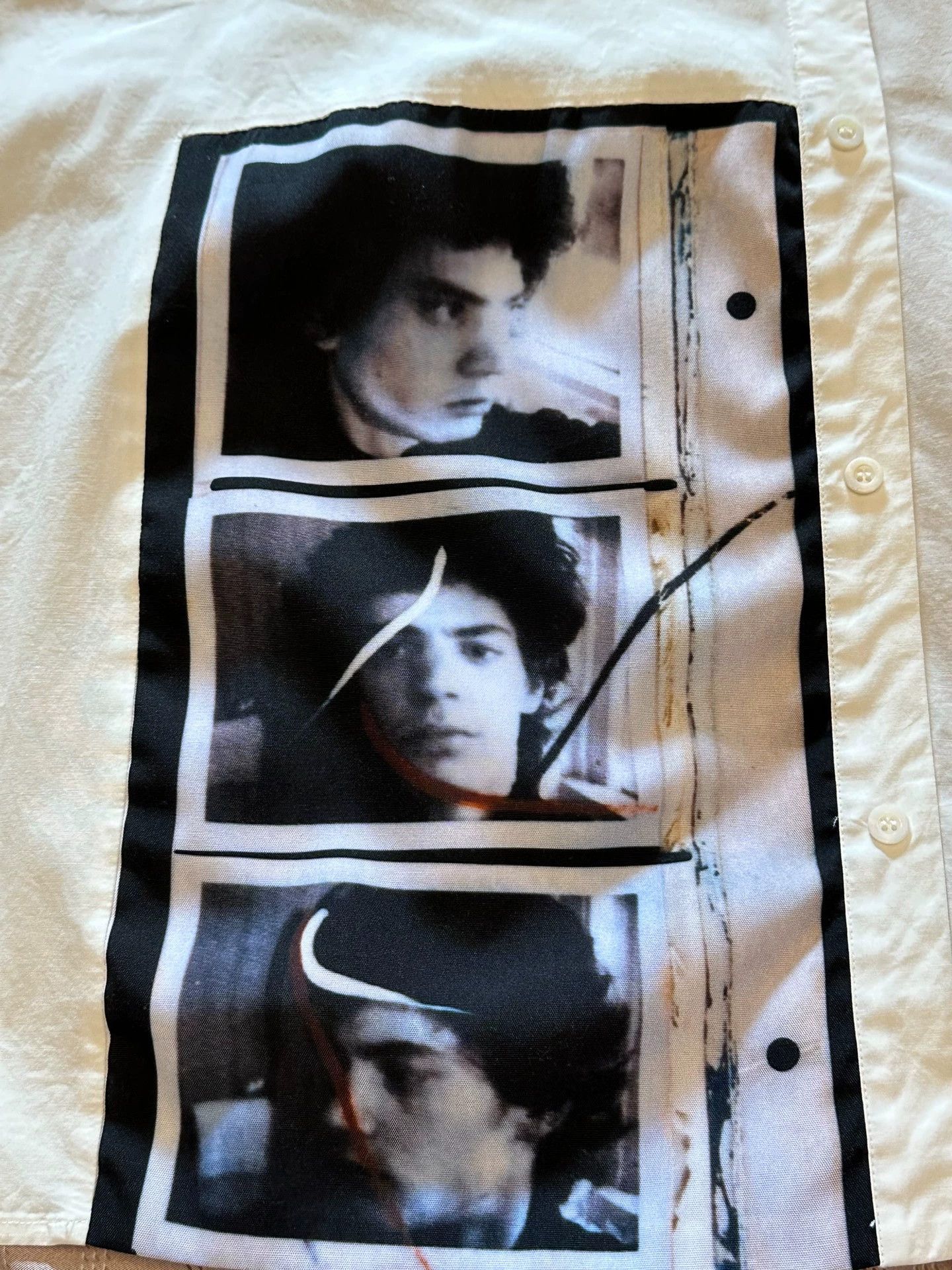 Raf Simons Raf Simons Robert white portrait shirt Size US M / EU 48-50 / 2 - 3 Thumbnail