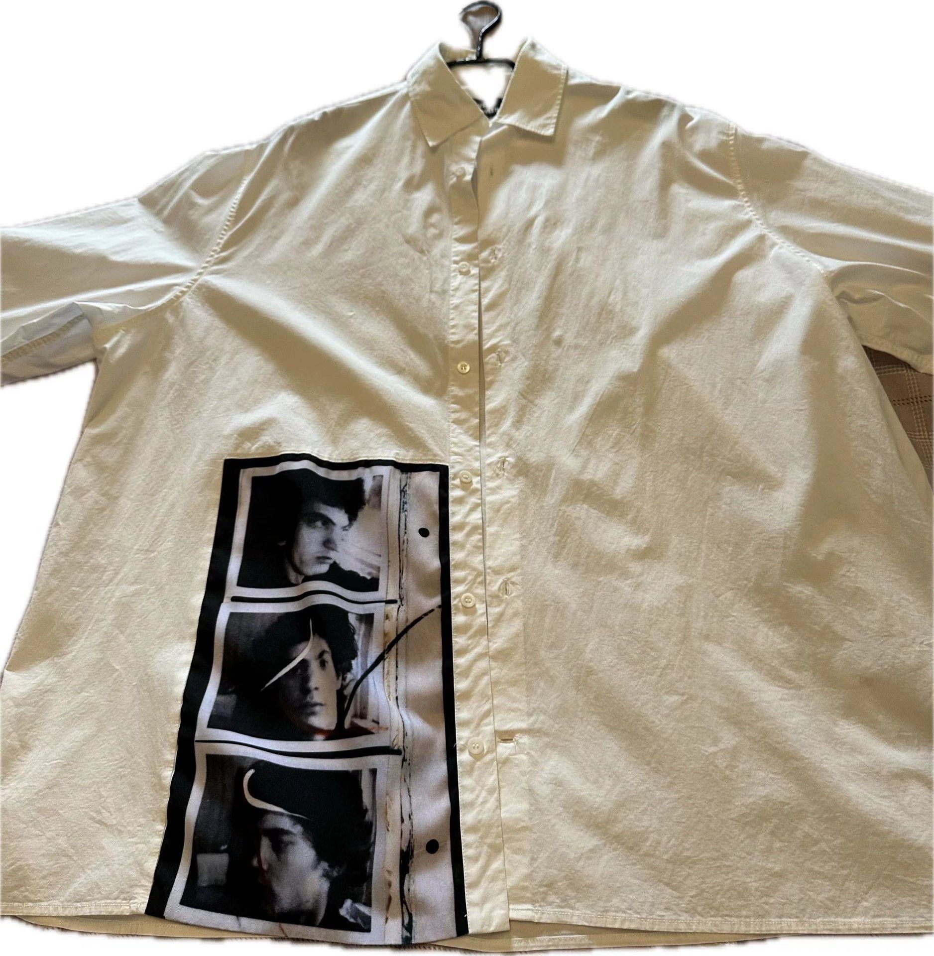 Raf Simons Raf Simons Robert white portrait shirt Size US M / EU 48-50 / 2 - 2 Thumbnail