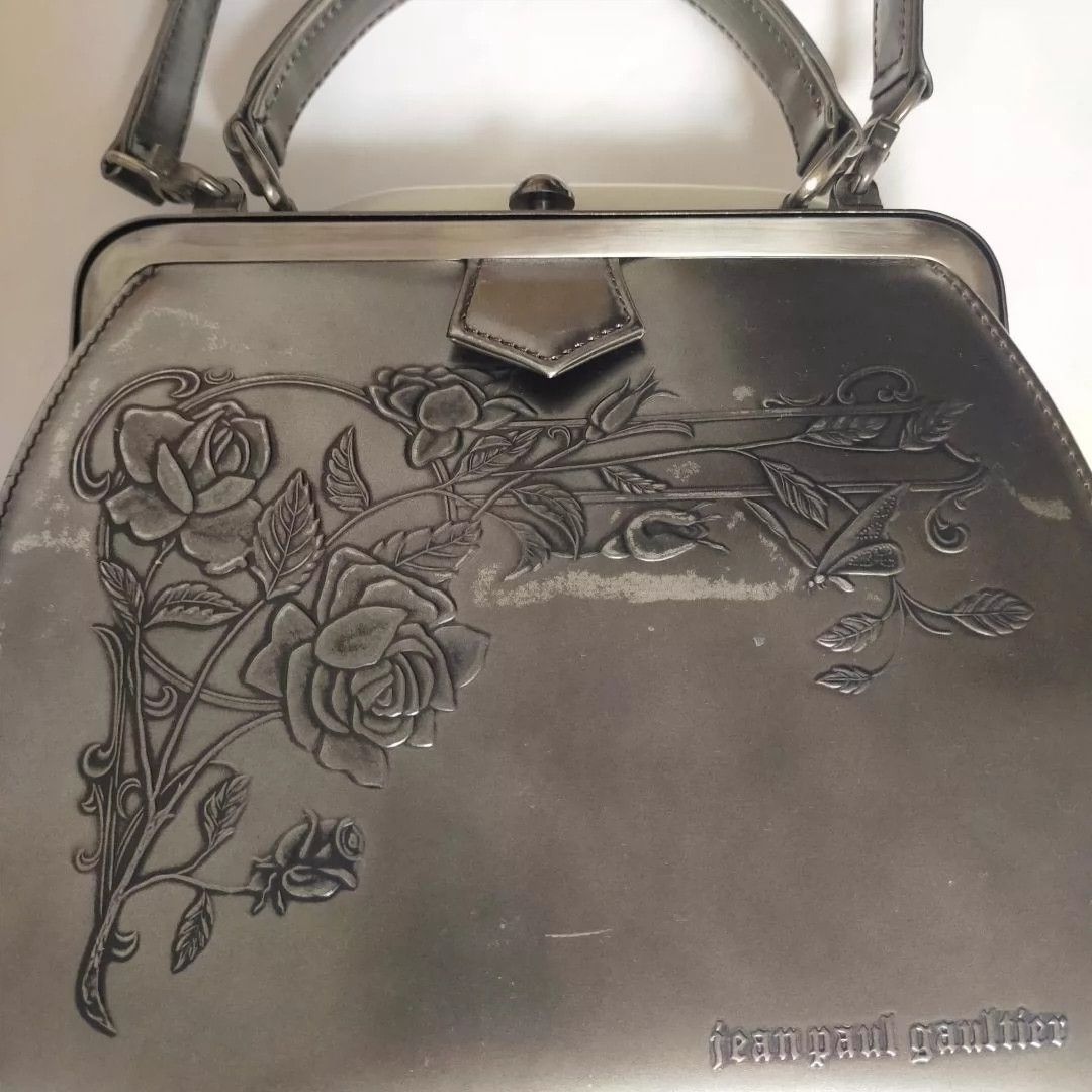 Jean Paul Gaultier Jean Paul Gaultier Silver gun flower mouth gold bag Size ONE SIZE - 2 Thumbnail