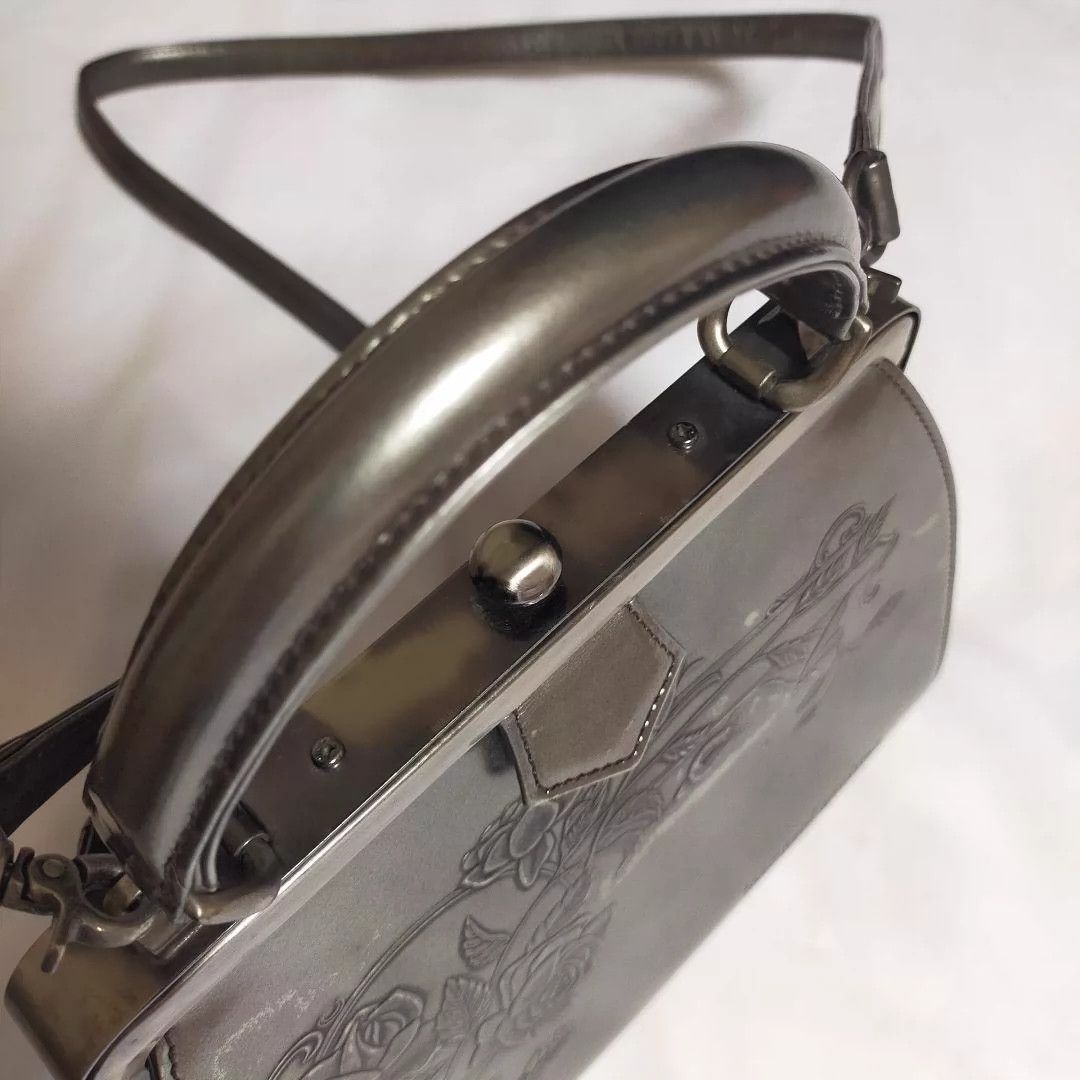 Jean Paul Gaultier Jean Paul Gaultier Silver gun flower mouth gold bag Size ONE SIZE - 3 Thumbnail