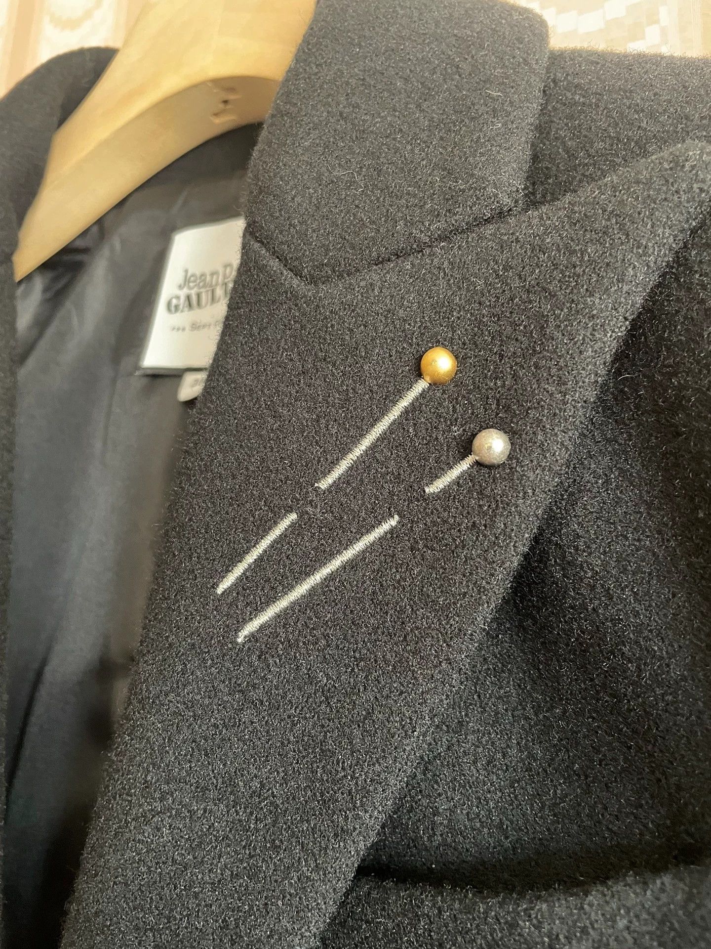 Jean Paul Gaultier Jean Paul Gaultier Color pin embroidered long coat Size US S / EU 44-46 / 1 - 7 Thumbnail