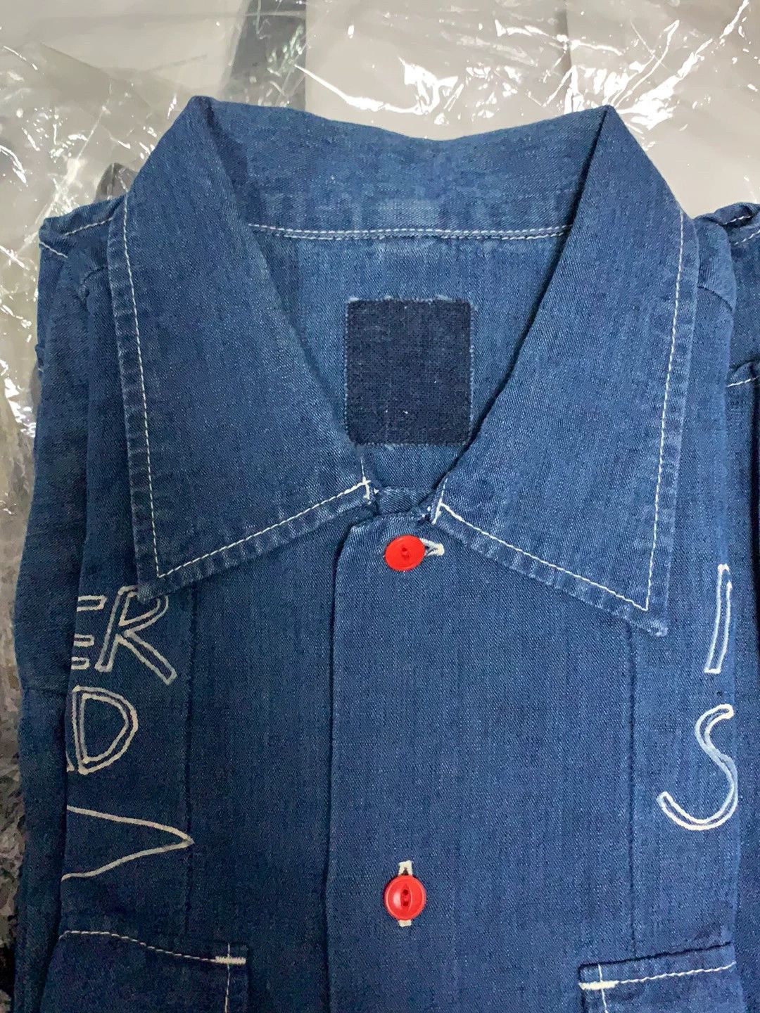 Visvim visvim 14 ict Red button hand-painted short shirt with car patternfree rust belt hand paint Size US S / EU 44-46 / 1 - 5 Thumbnail
