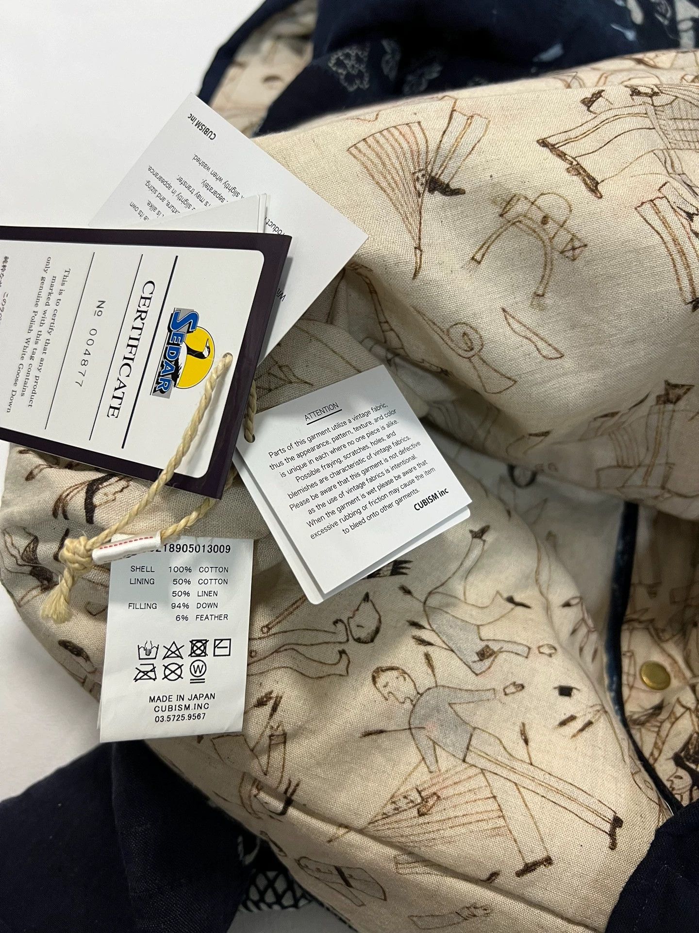 Visvim visvim 18 ict kerchief down jkt kofu Size US S / EU 44-46 / 1 - 8 Thumbnail