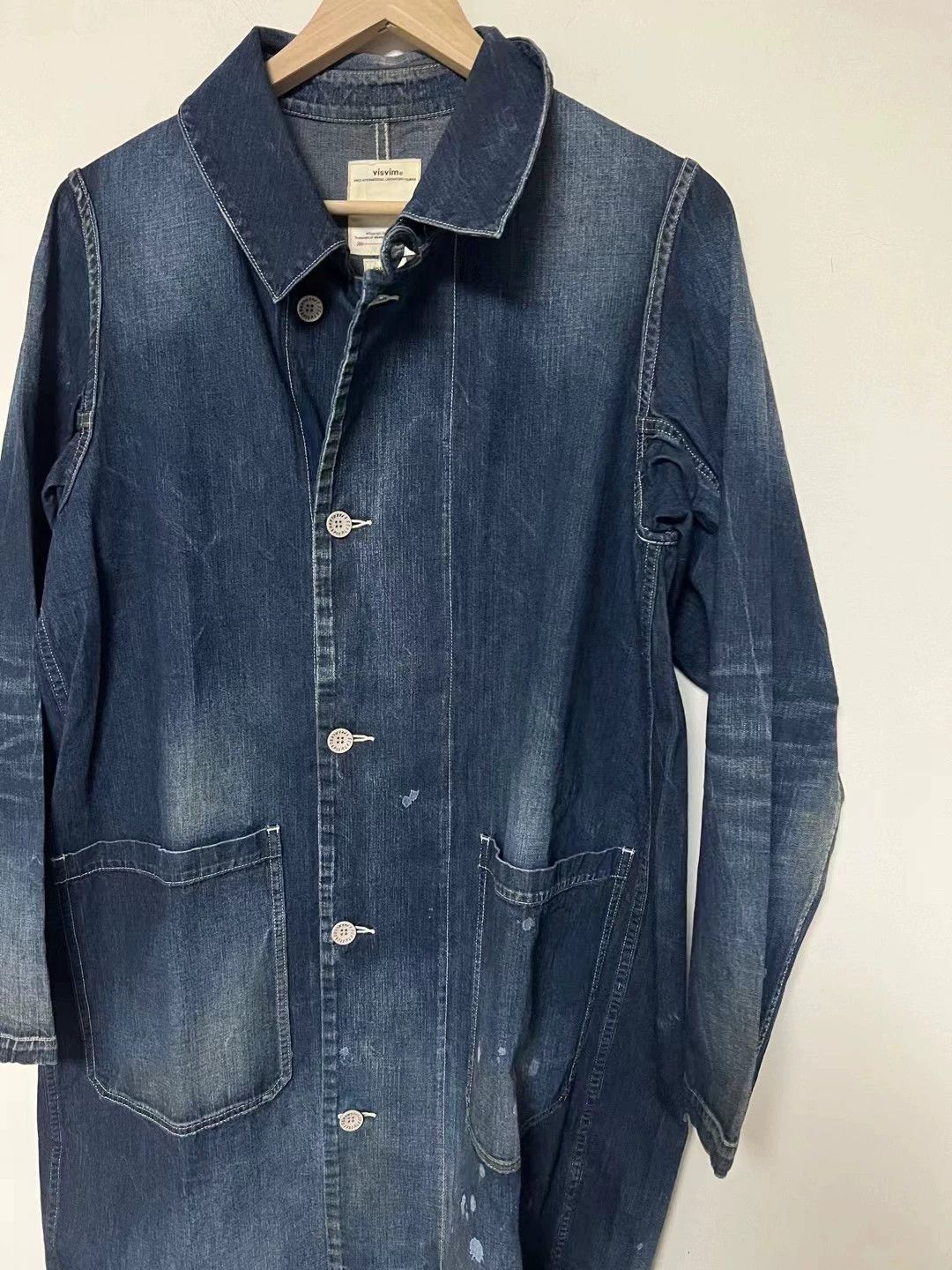 Visvim visvim 19SS GREASE MONKEY COAT DRY DENIM Size US S / EU 44-46 / 1 - 2 Thumbnail