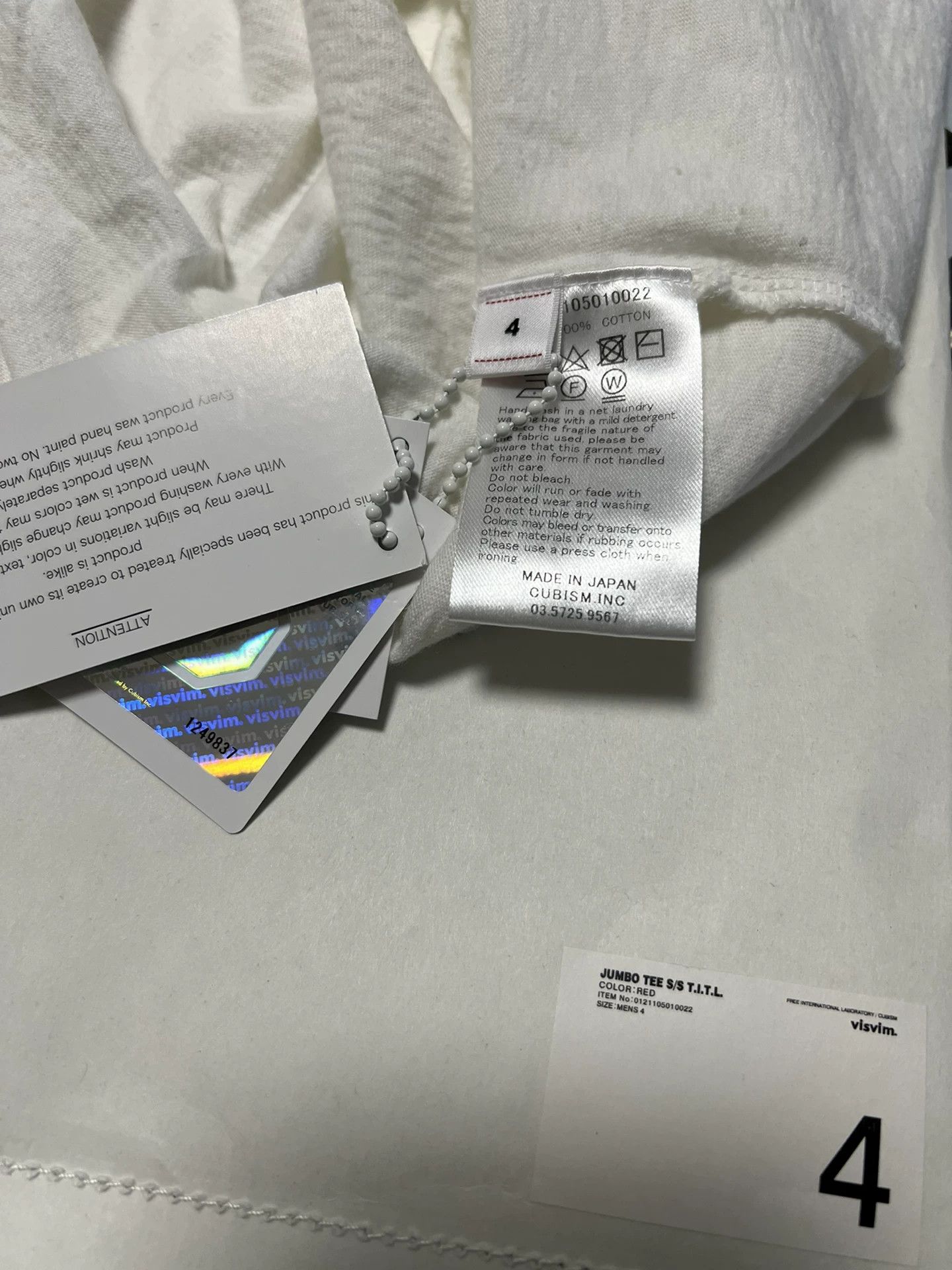 Visvim visvim 21ss jumbo tee t.i.t.l Size US M / EU 48-50 / 2 - 7 Thumbnail