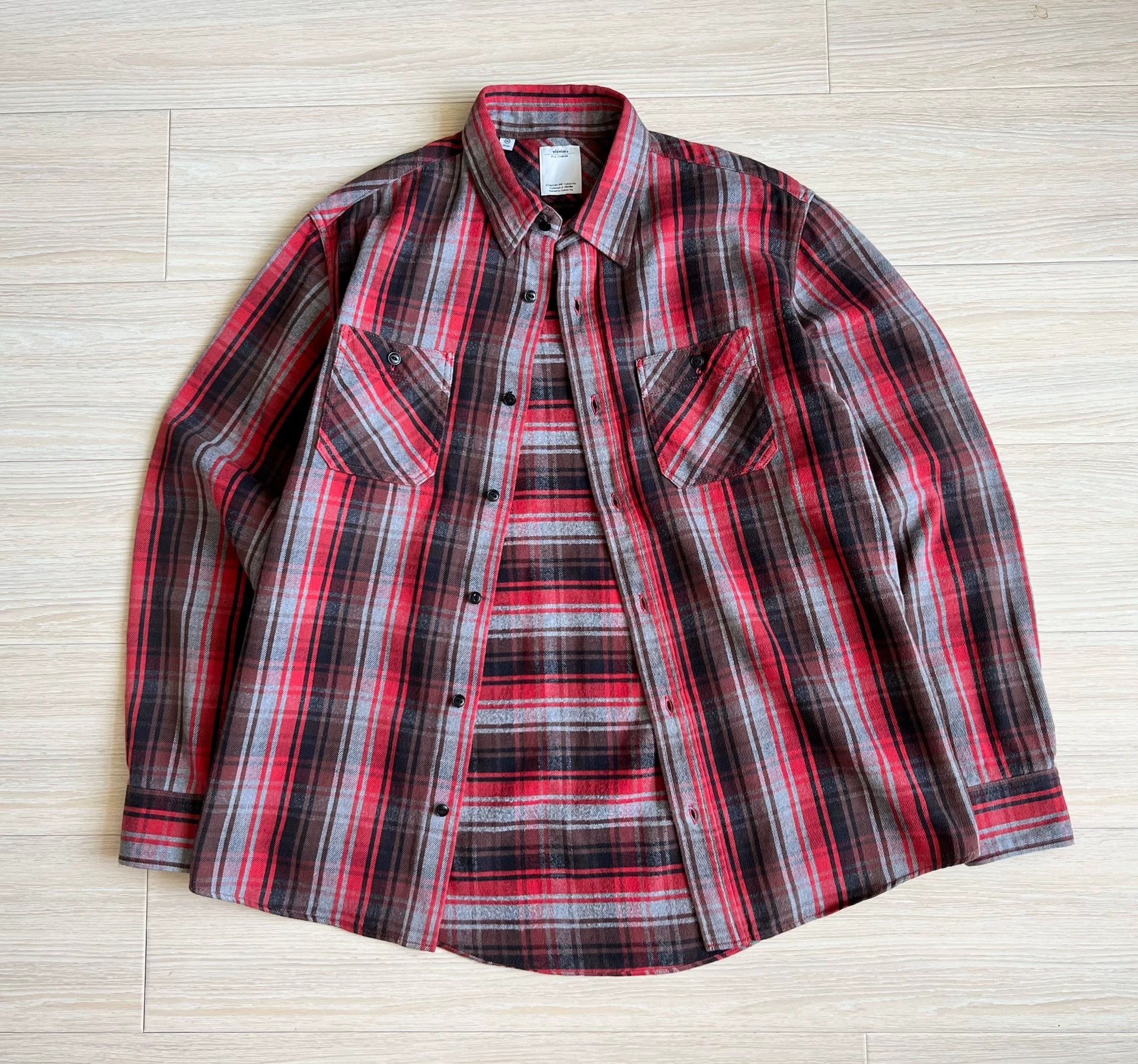 Visvim visvim plaid striped pocket shirt Size US M / EU 48-50 / 2 - 2 Thumbnail