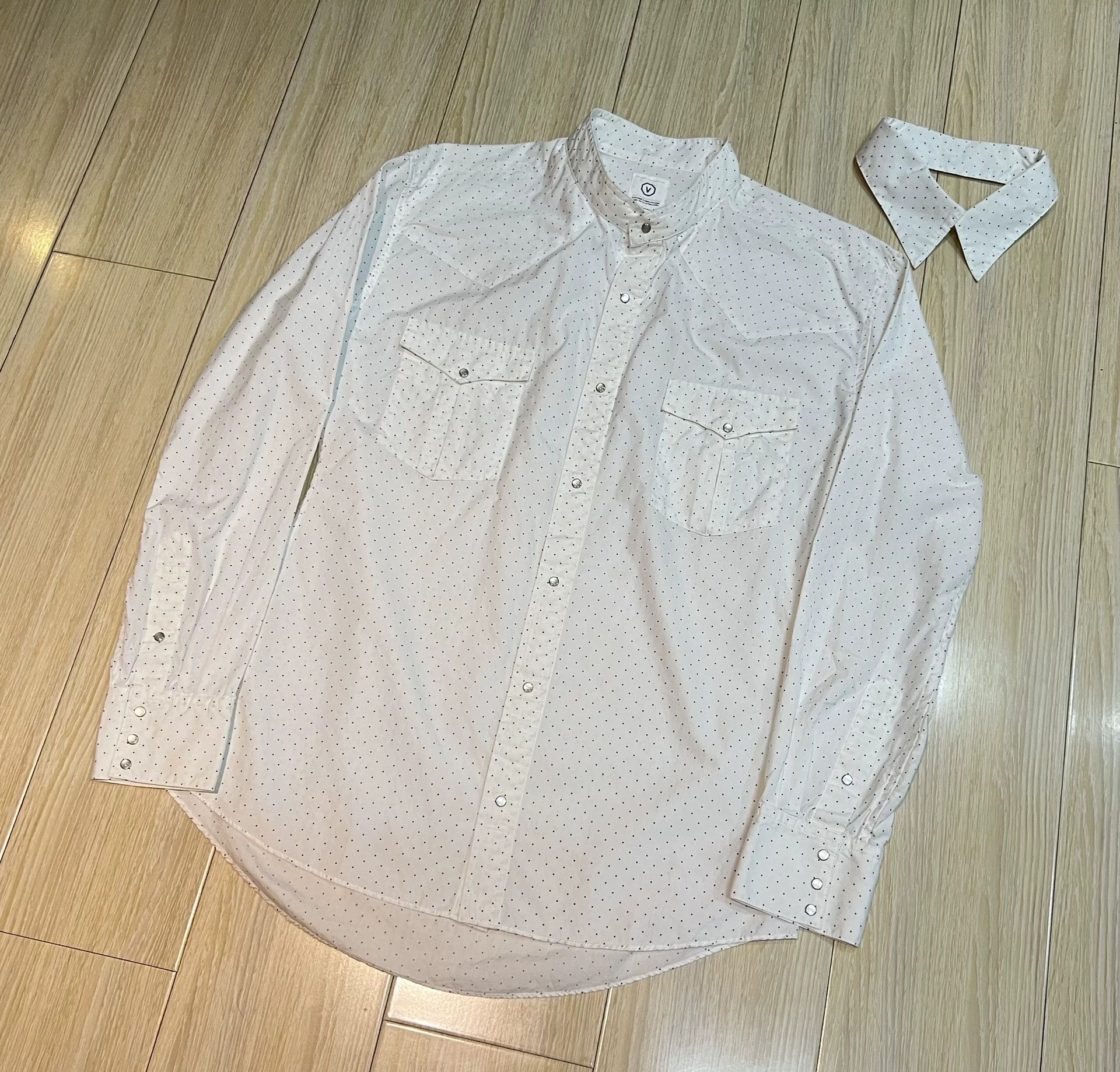Visvim visvim removable collar polka-dot pocket shirt Size US L / EU 52-54 / 3 - 2 Thumbnail