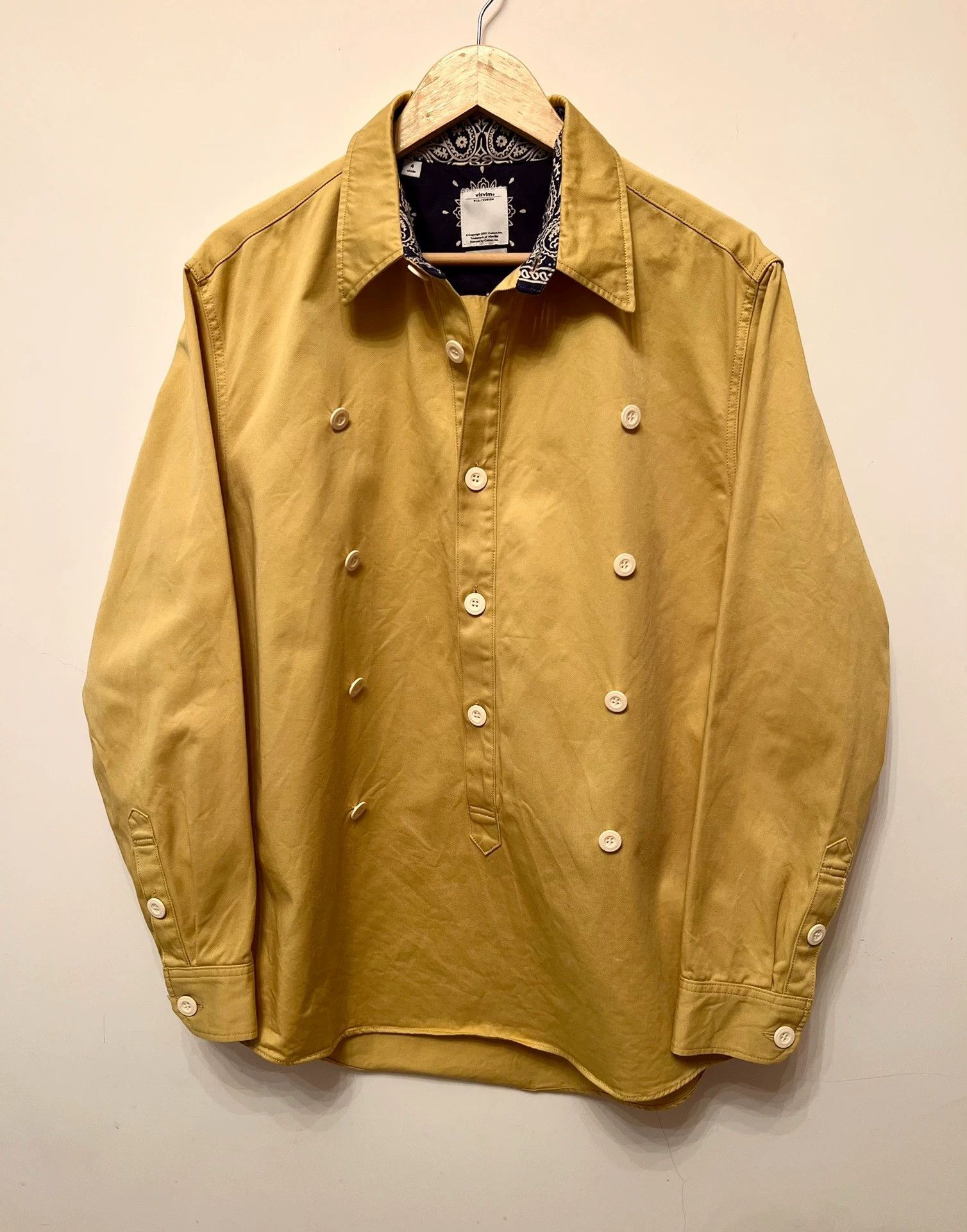 Visvim visvim Cashew flower splicing removable 2way long sleeve shirt Size US XL / EU 56 / 4 - 5 Thumbnail