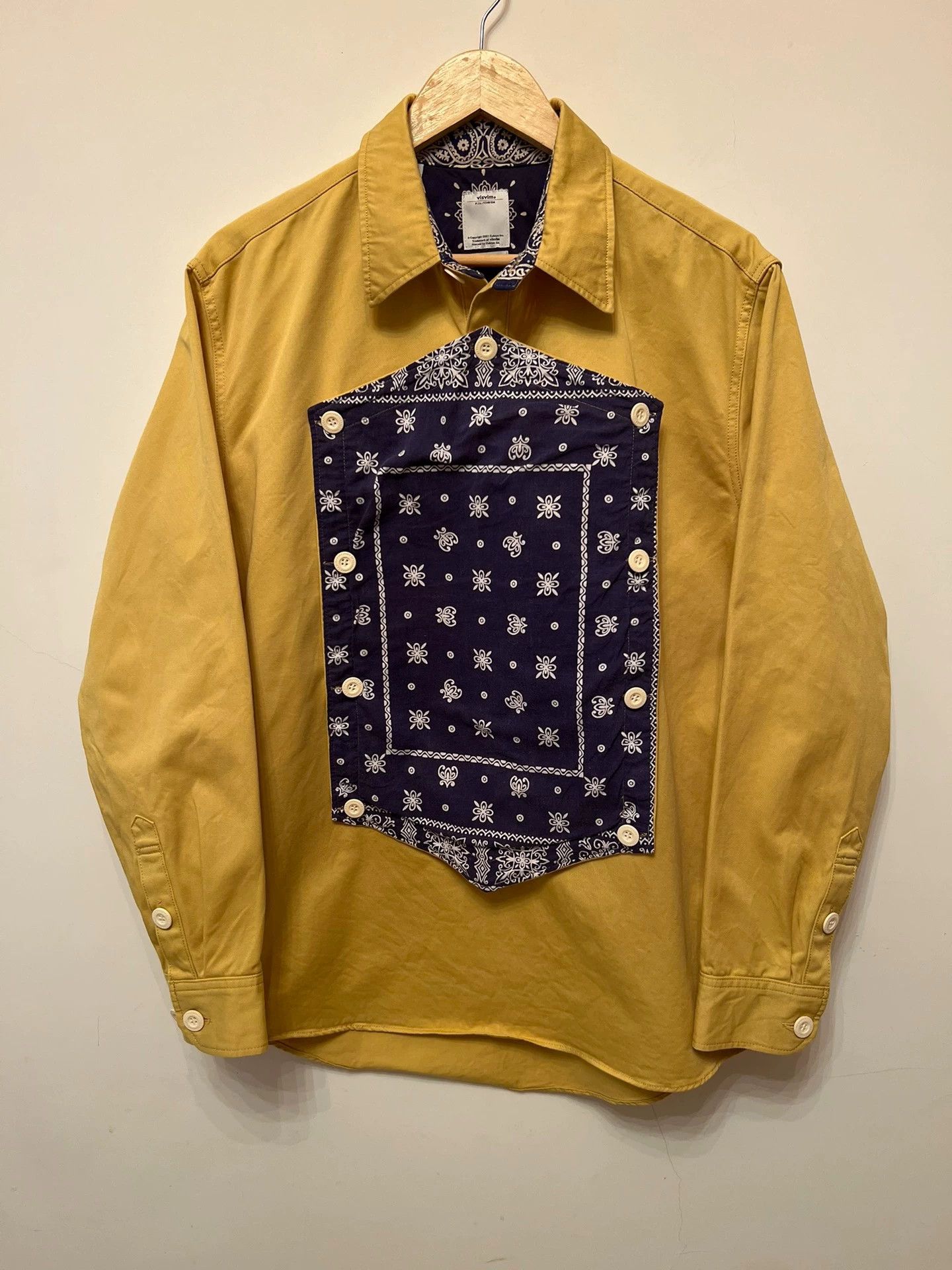 Visvim visvim Cashew flower splicing removable 2way long sleeve shirt Size US XL / EU 56 / 4 - 2 Thumbnail