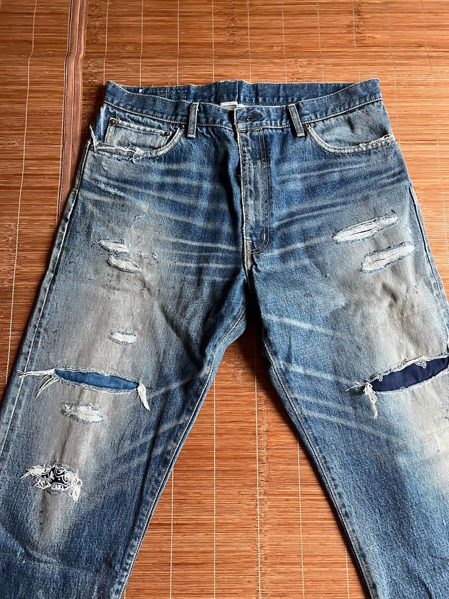 Visvim visvim 22aw ict journeyman jm cashew flower Cow King jeans Size US 34 / EU 50 - 4 Thumbnail