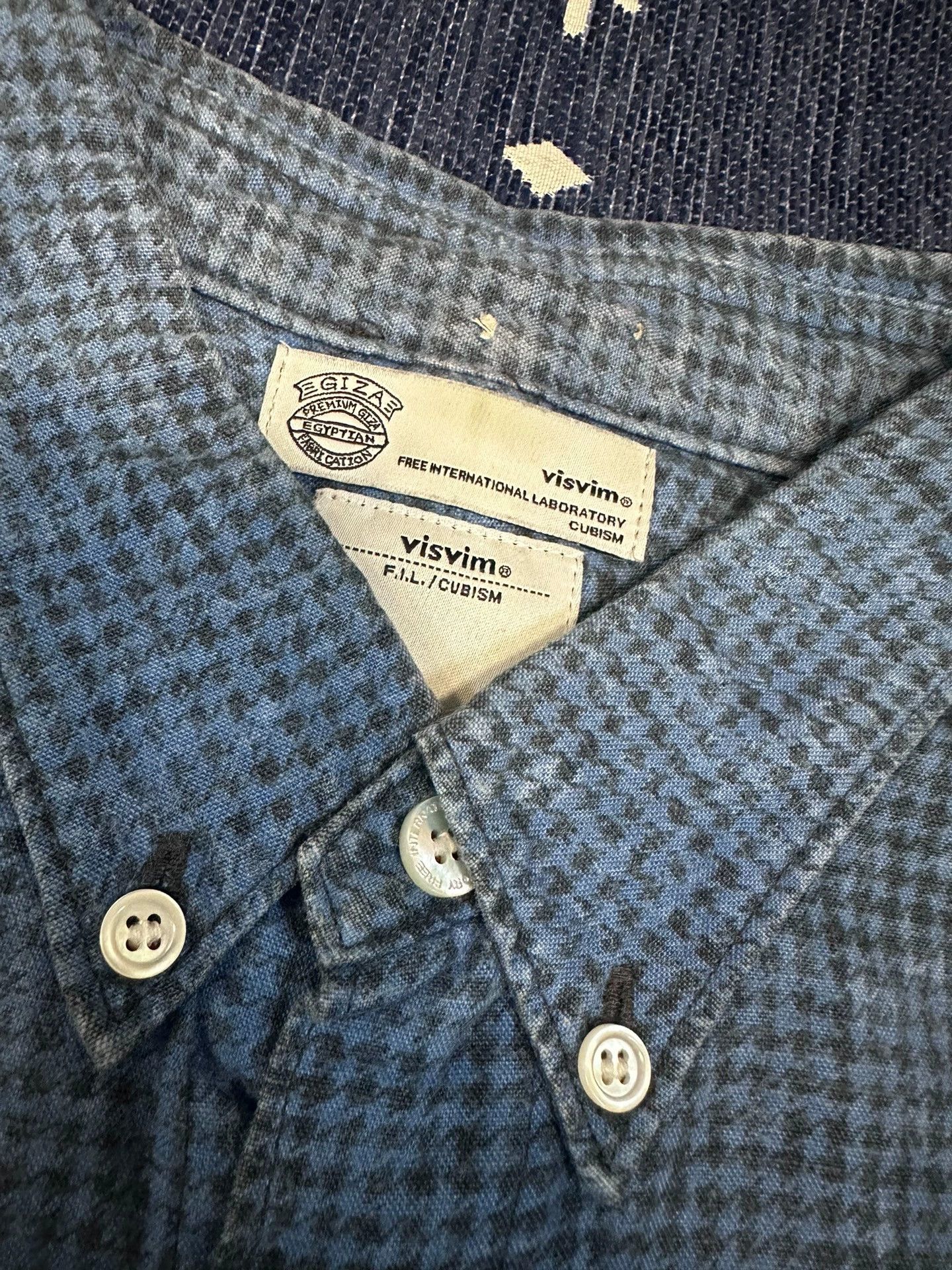 Visvim visvim 5-nation shirt l/s indigo dye Size US S / EU 44-46 / 1 - 4 Thumbnail