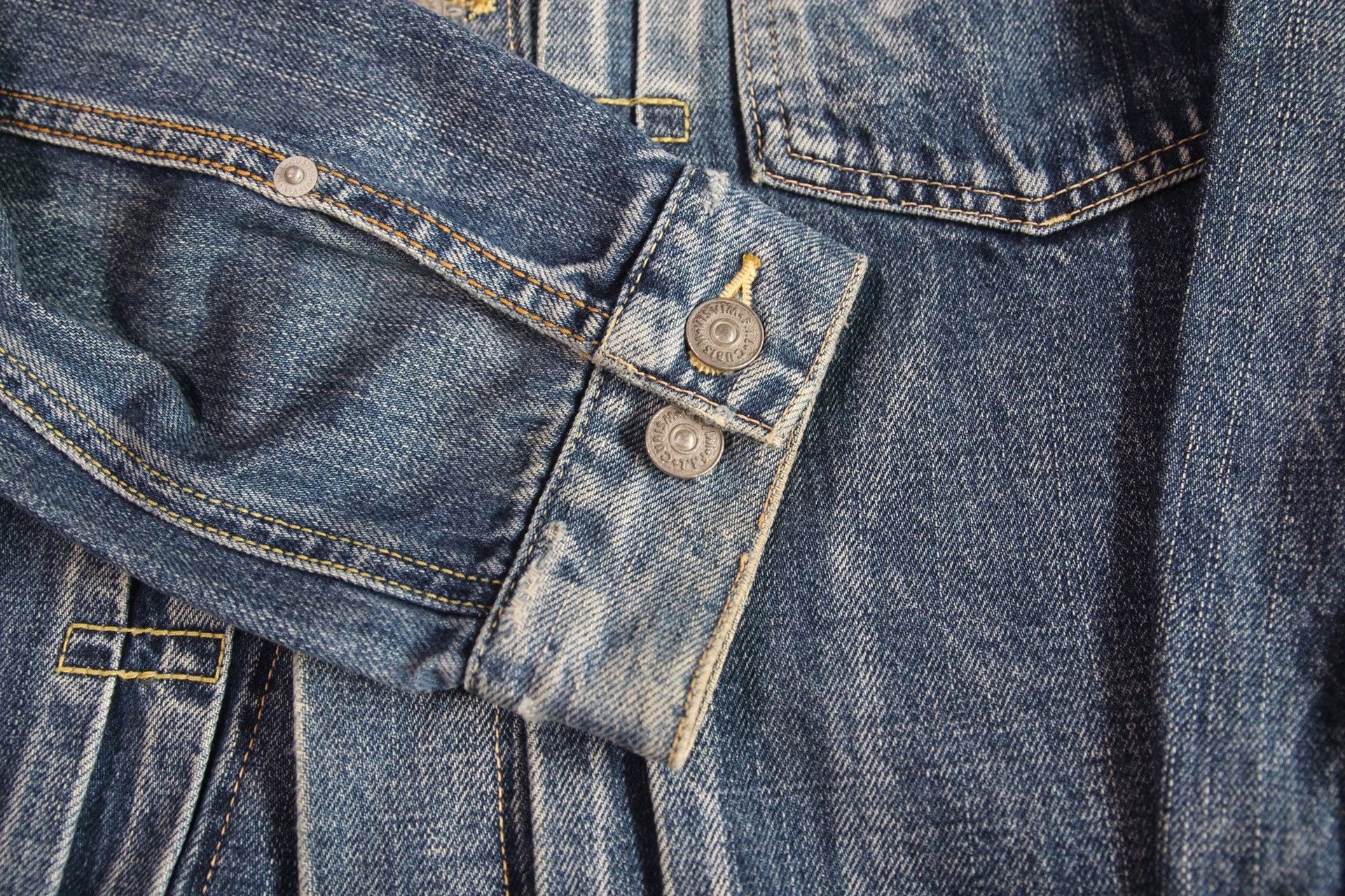 Visvim visvim 101 11aw yellow clay snakeskin denim jacket Size US M / EU 48-50 / 2 - 3 Thumbnail