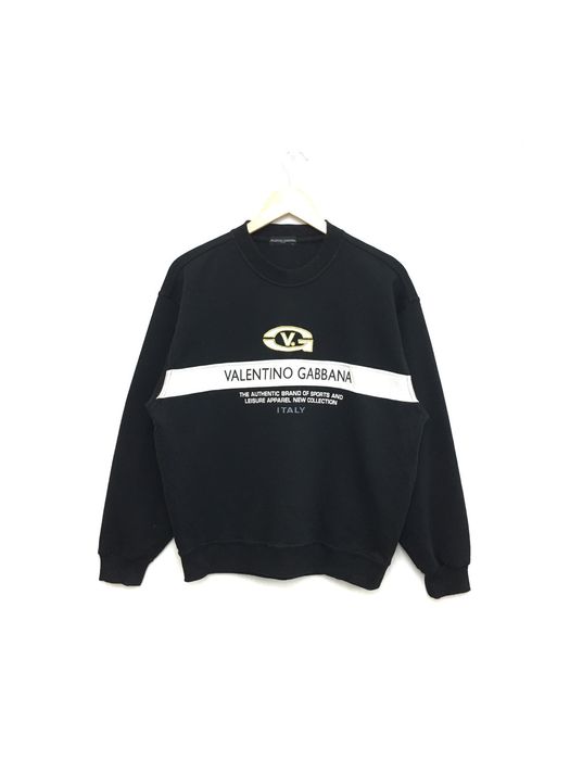 Valentino Rare!! Valentino Gabbana Sweatshirt Spellout Medium Size ...