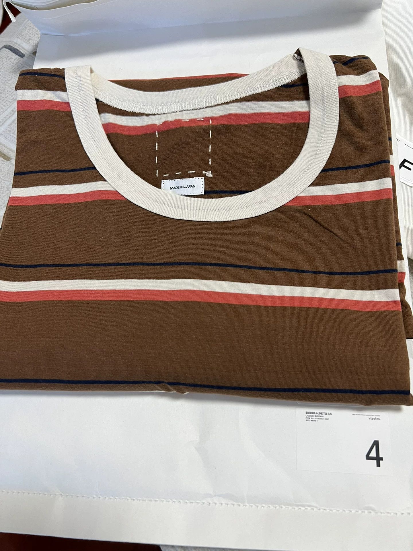 Visvim visvim 19aw border a-liner tee Size US XL / EU 56 / 4 - 8 Thumbnail