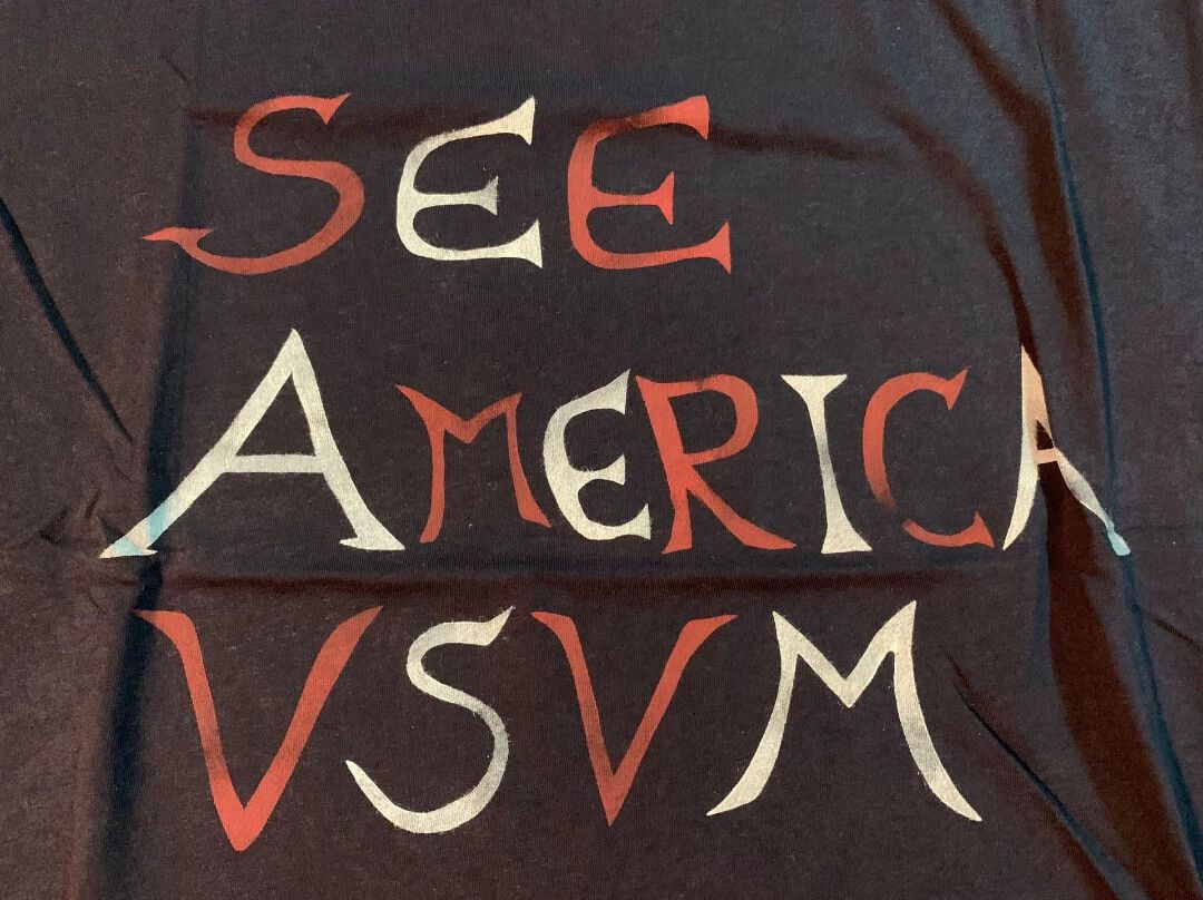 Visvim Visvim 18aw spot hand-painted letter short sleeve Size US M / EU 48-50 / 2 - 2 Thumbnail