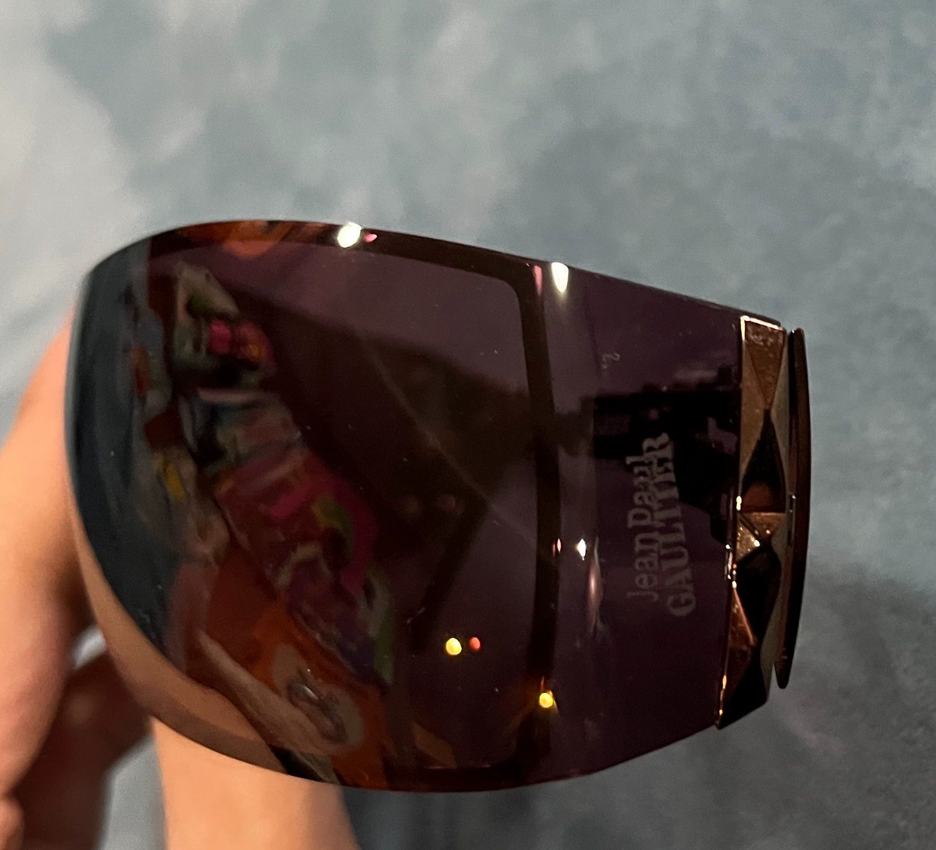 Jean Paul Gaultier Jean Paul Gaultier Pink purple sunglasses Size ONE SIZE - 4 Thumbnail