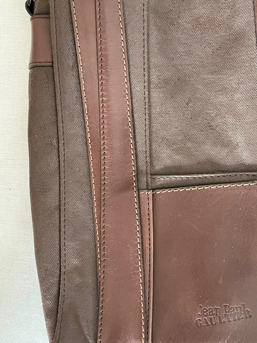 Jean Paul Gaultier Jean Paul Gaultier Irregular patched leather satchel Size ONE SIZE - 3 Thumbnail