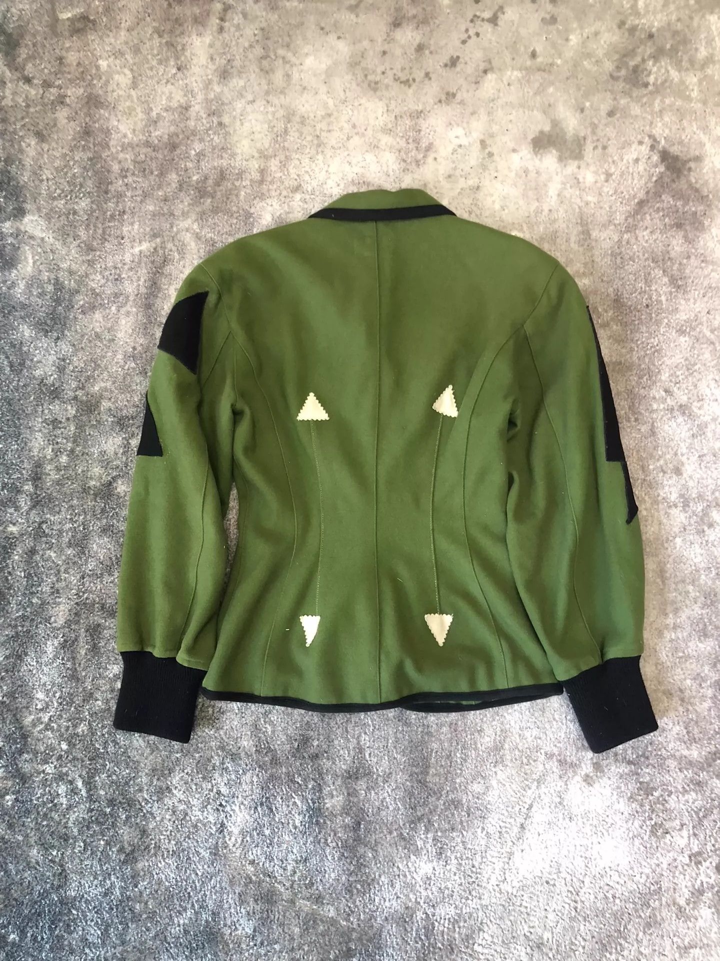 Jean Paul Gaultier Jean Paul Gaultier Wool irregular patch waist jacket Size US M / EU 48-50 / 2 - 2 Thumbnail